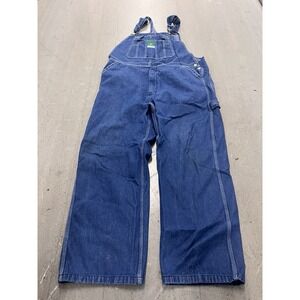 Liberty Blue Overalls Mens Blue Denim Overalls Size 40x30 Farm Ranch Mechanic